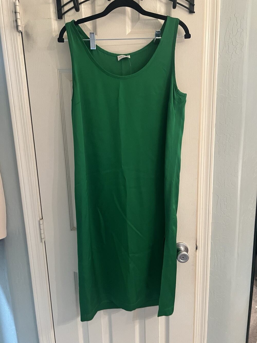 Dries Von Noten Green Slip Dress 40 US 8 MIDI